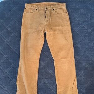 GAP Men’s Corduroys Size 32x34 1969 Style Straight Fit Tan Colored